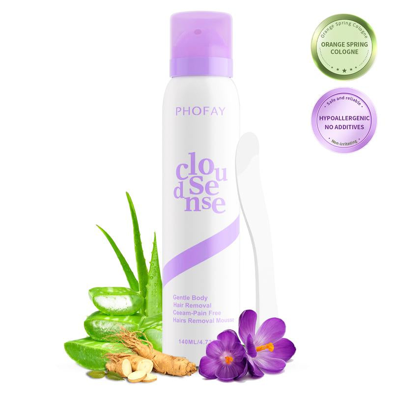 Bikini Pain-Free Hair Removal Cream for Sensitive Skin, Hypoallergenic Formula-Gentle & Fast-Acting Depilatory with Citrus Scent, Aloe & Hyaluronic Acid for Soothing Care, Suitable for Men & Women